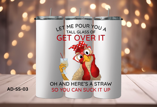 20oz Tumbler - Chicken - AD-SS-03