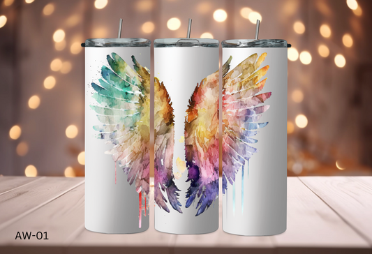 20oz (590ml) Tumbler - Angel Wings - AW-01