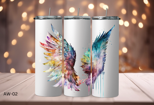 20oz (590mls) Tumbler - Angel Wings - AW-02