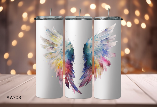 20oz (590mls) Tumbler - Angel Wings - AW-03