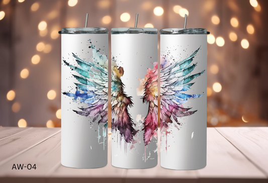 20oz (590mls) Tumbler - Angel Wings - AW-04