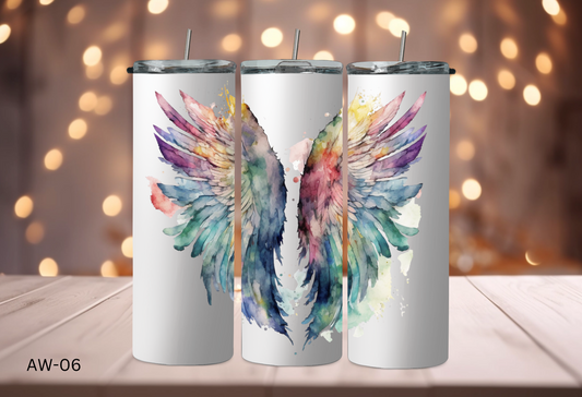 20oz (590mls) Tumbler - Angel Wings - AW-06