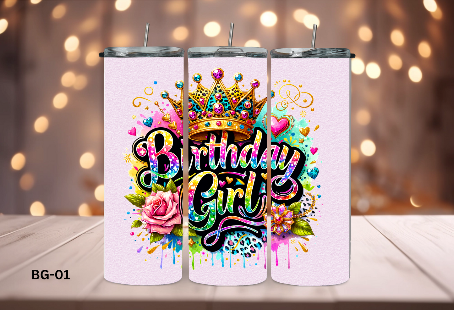 20oz (590mls) Tumbler - Birthday Girl -BG-01