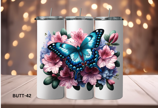 20oz (590mls) Tumbler - BUTTERFLIES - BUTT-42