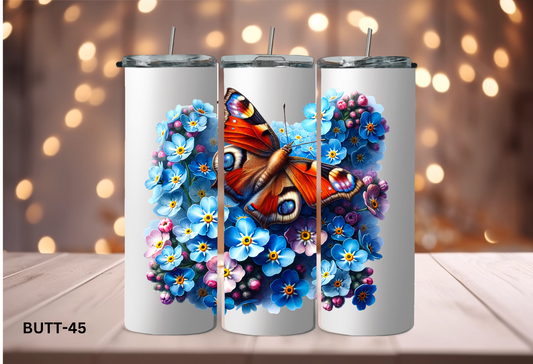 20oz (590mls) Tumbler - BUTTERFLIES - BUTT-45