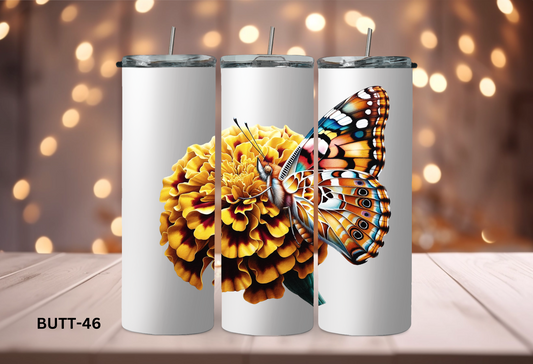 20oz (590mls) Tumbler - BUTTERFLIES - BUTT-46