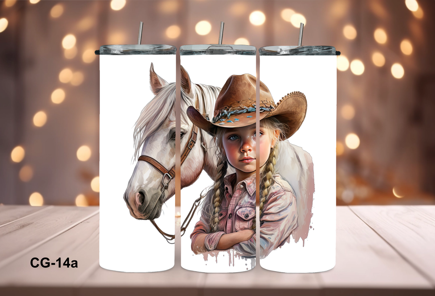 20oz (590mls) Tumbler - COWGIRL - CG-14A