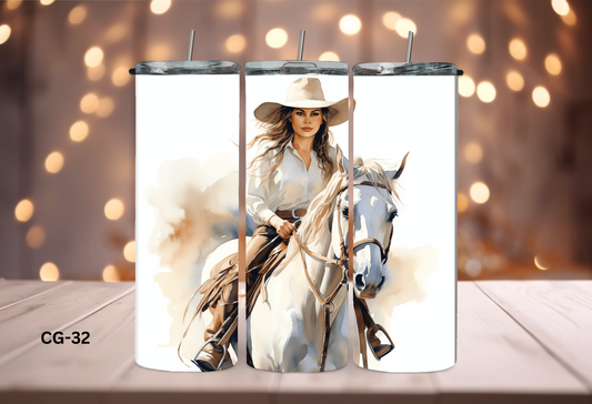 20oz (590mls) Tumbler - Cowgirls - CG-32