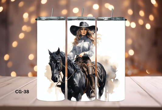 20oz (590mls) Tumbler - Cowgirls - CG-38