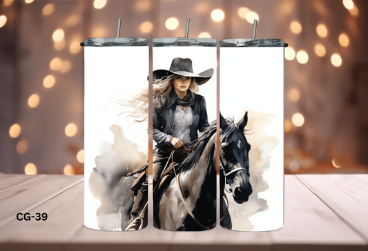 20oz (590mls) Tumbler - Cowgirls - CG-39