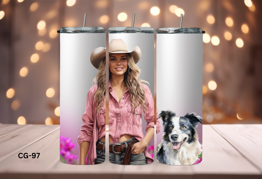 20oz (590mls) Tumbler - COWGIRL - CG-97