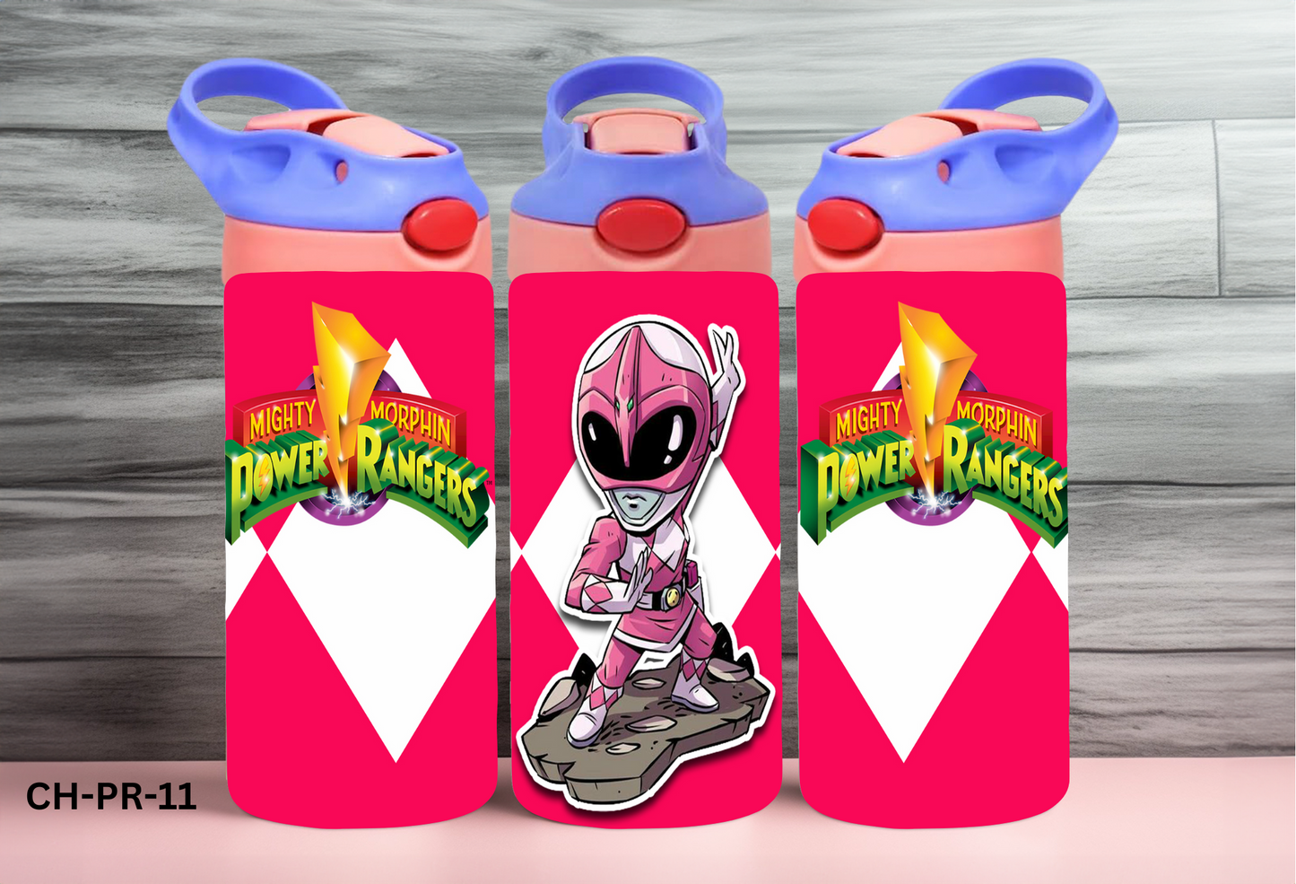 12oz Children's Drink Bottles - Power Rangers - H-PR-11