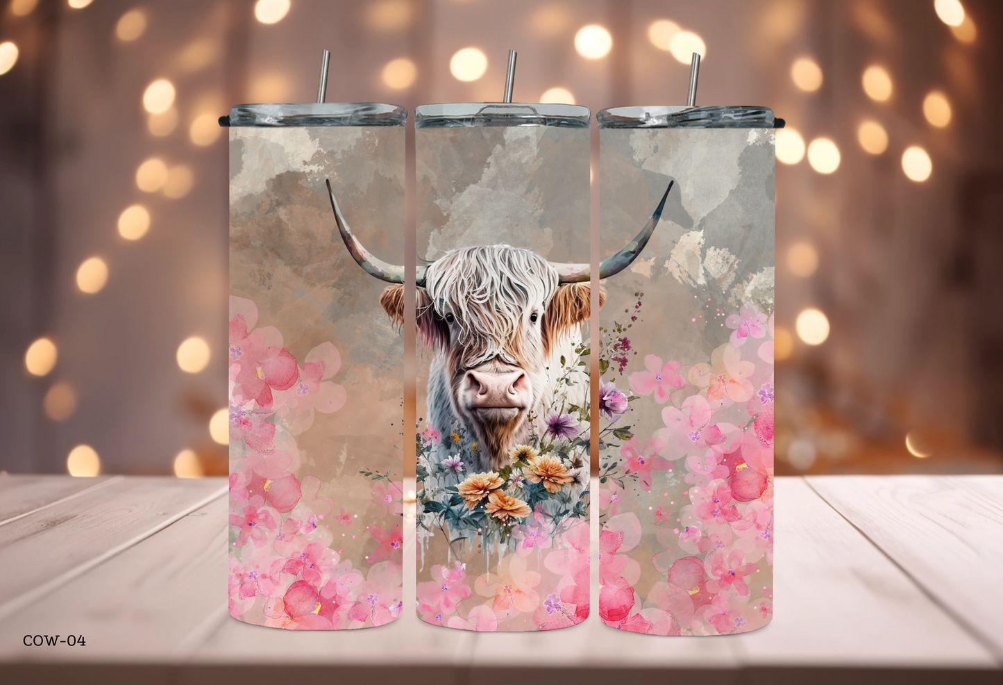 20oz Tumbler - Cow - COW-04