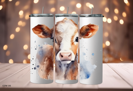 20oz Tumbler - Cow - COW-06