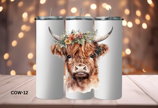 20oz (590mls) Tumbler - COW - COW-12