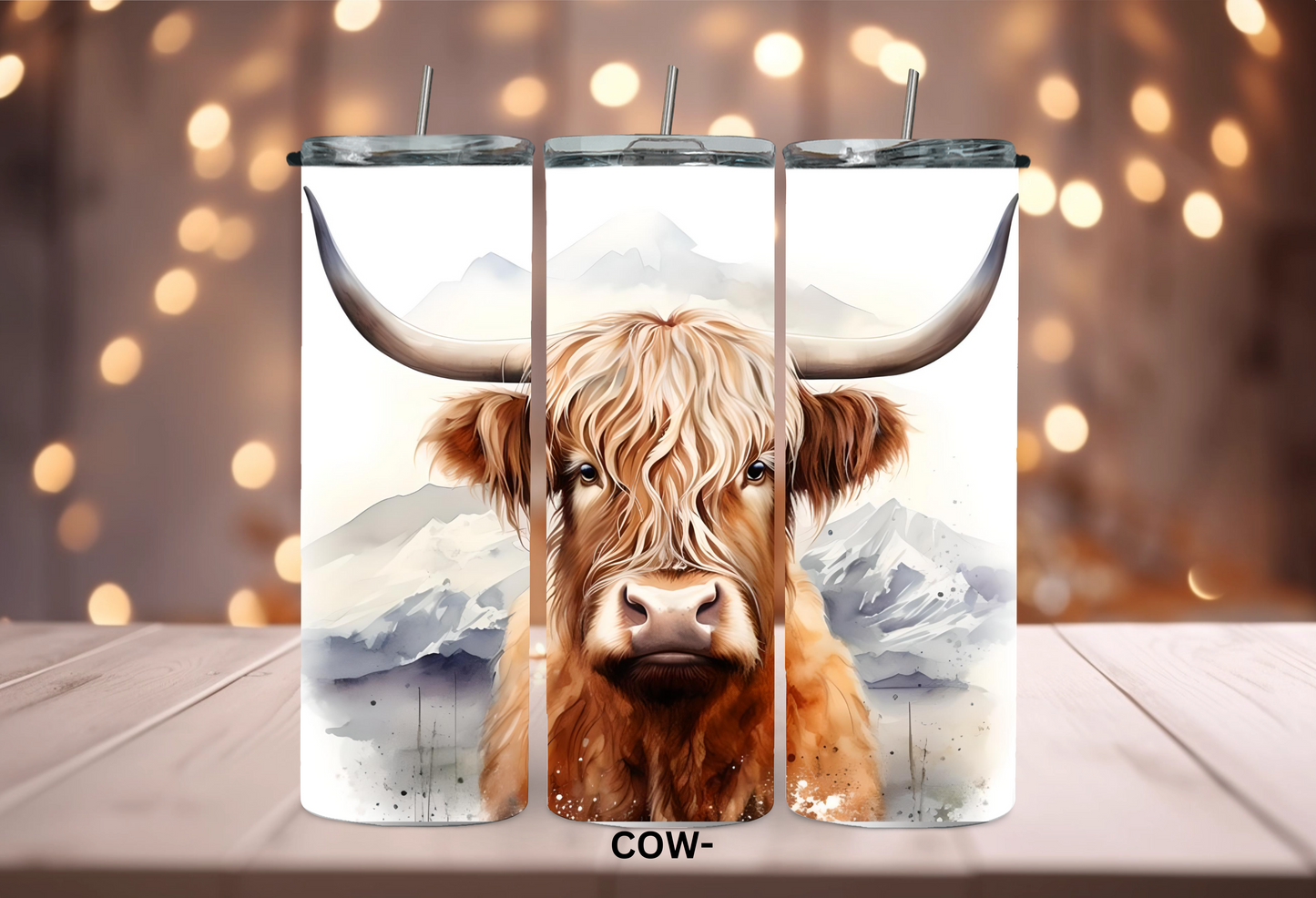 20oz (590mls) Tumbler - COW - COW-13