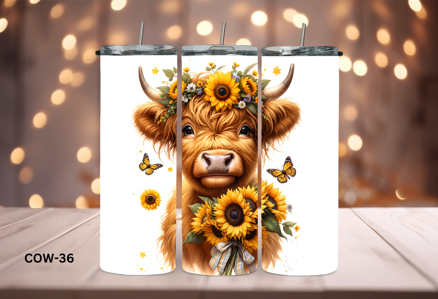 20oz (590mls) Tumbler - COW - COW-36