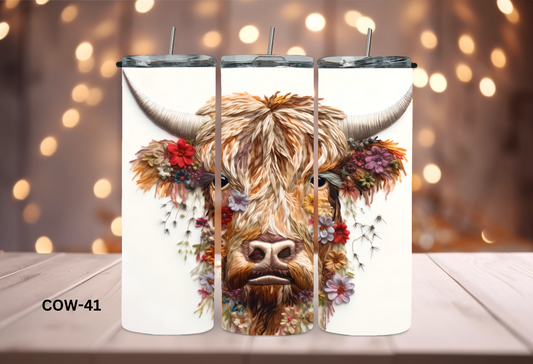 20oz (590mls) Tumbler - COW - COW-41