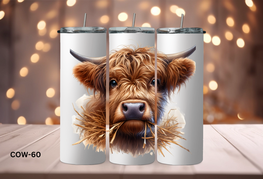 20oz (590mls) Tumbler - COW - COW-60