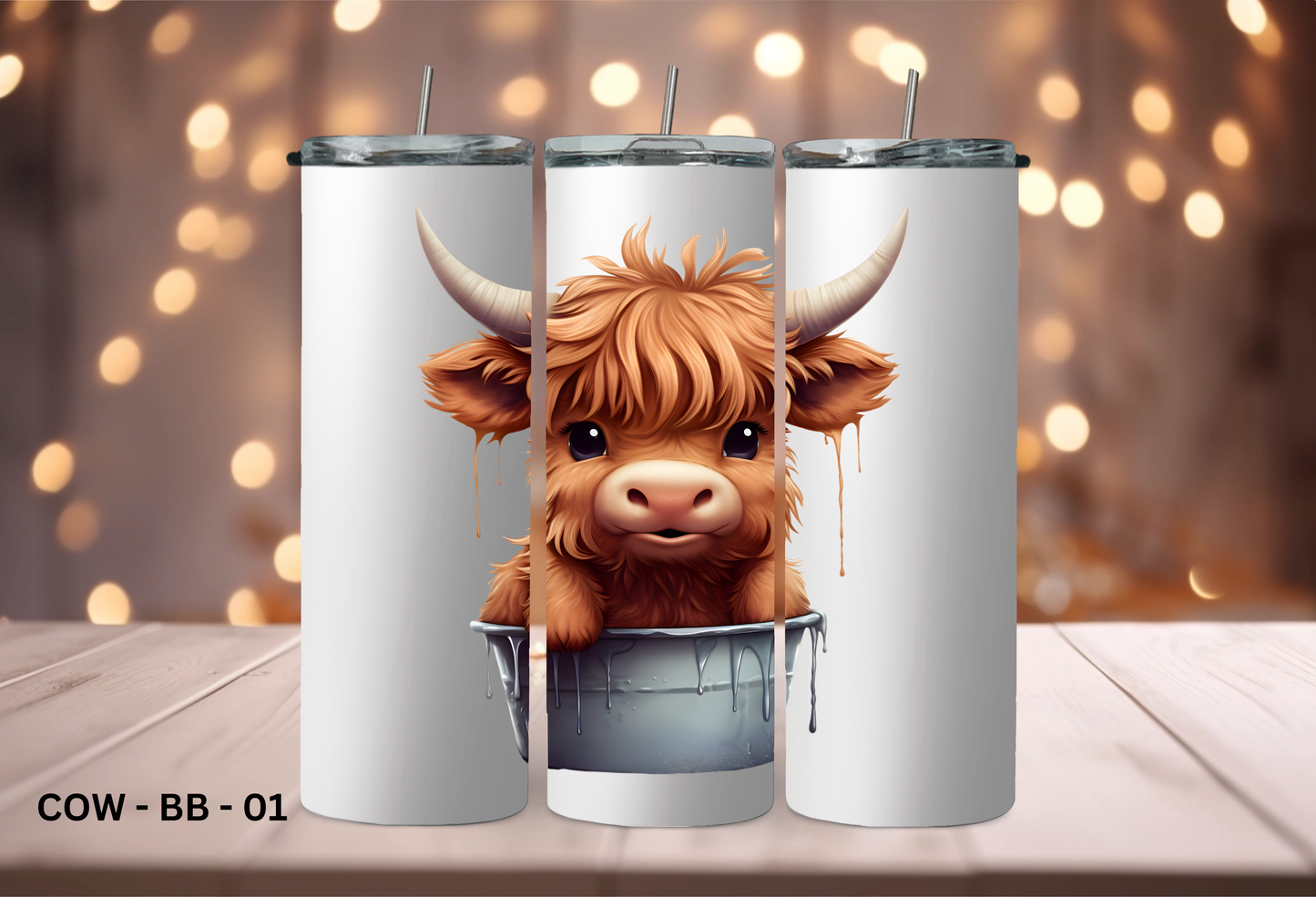 20oz (590mls) Tumbler - COW - COW - BB-01