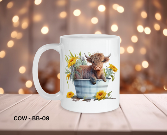 11oz Coffee Mug - COW - COW - BB-09