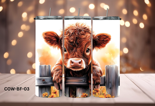 20oz (590mls) Tumbler - COW - COW-BF-03)