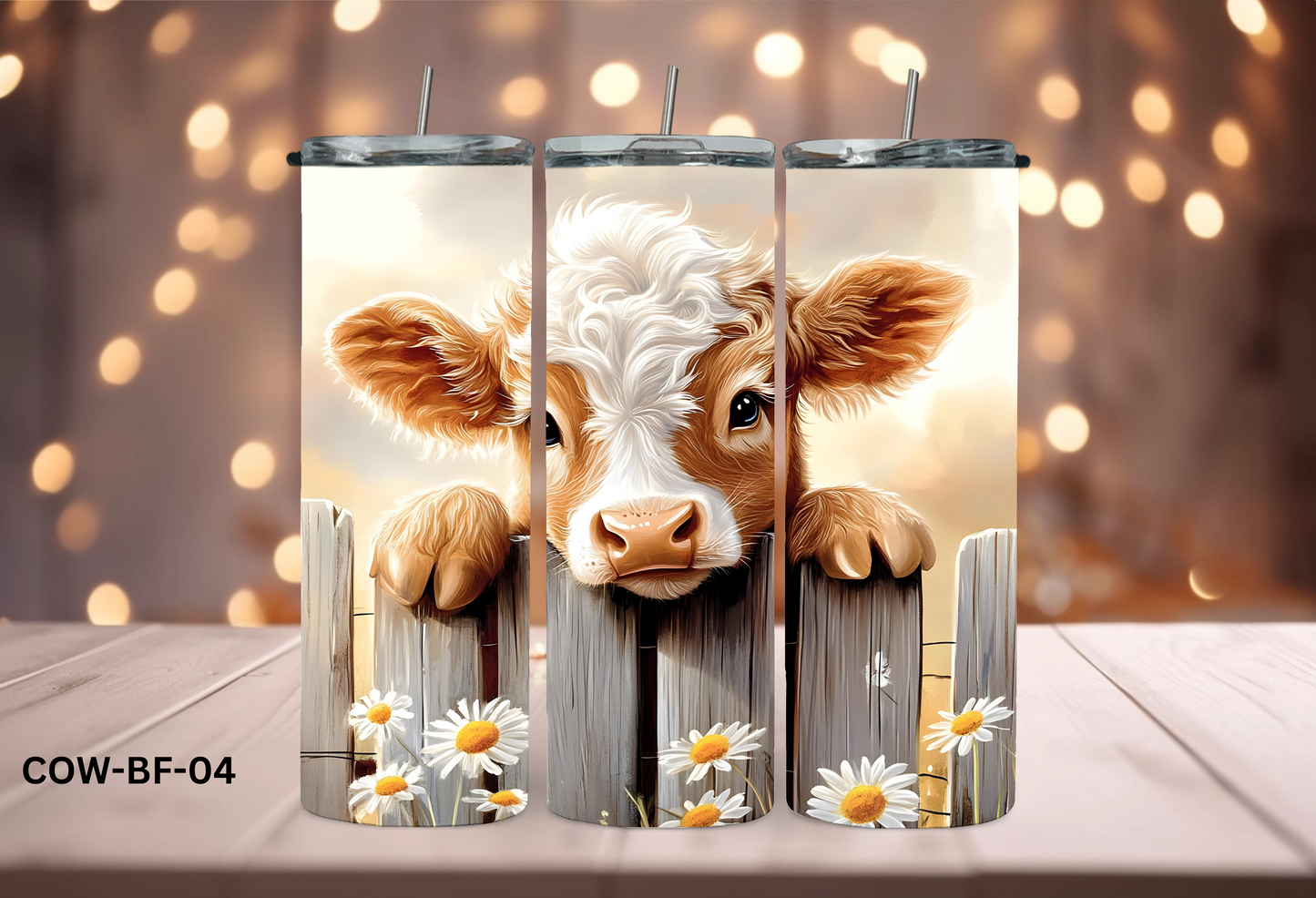 20oz (590mls) Tumbler - COW - COW-BF-04