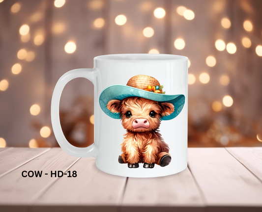 11oz Coffee Mug - COW - HD-18