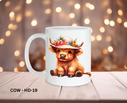 11oz Coffee Mug - COW - HD-19