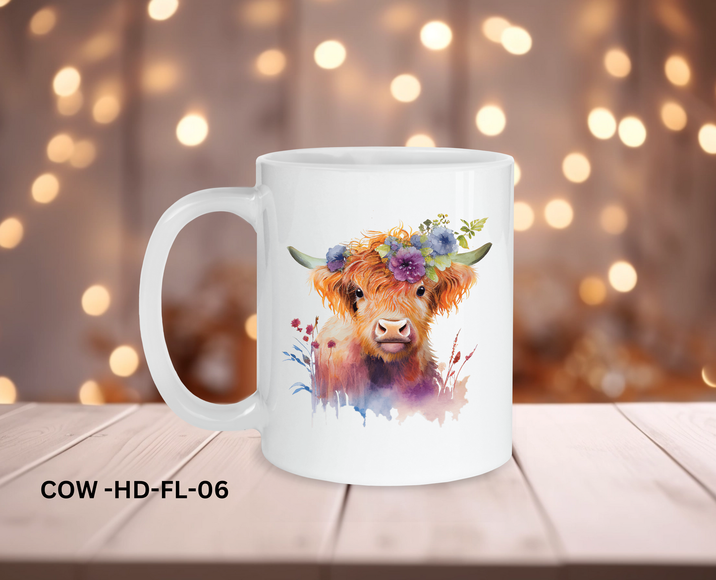 11oz Coffee Mug - COW - HD-FL-06