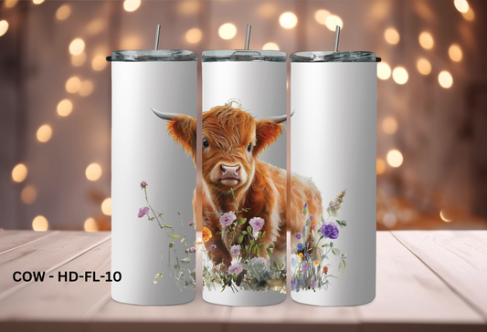 20oz (590mls) Tumbler - COW - COW - HD - FL-10