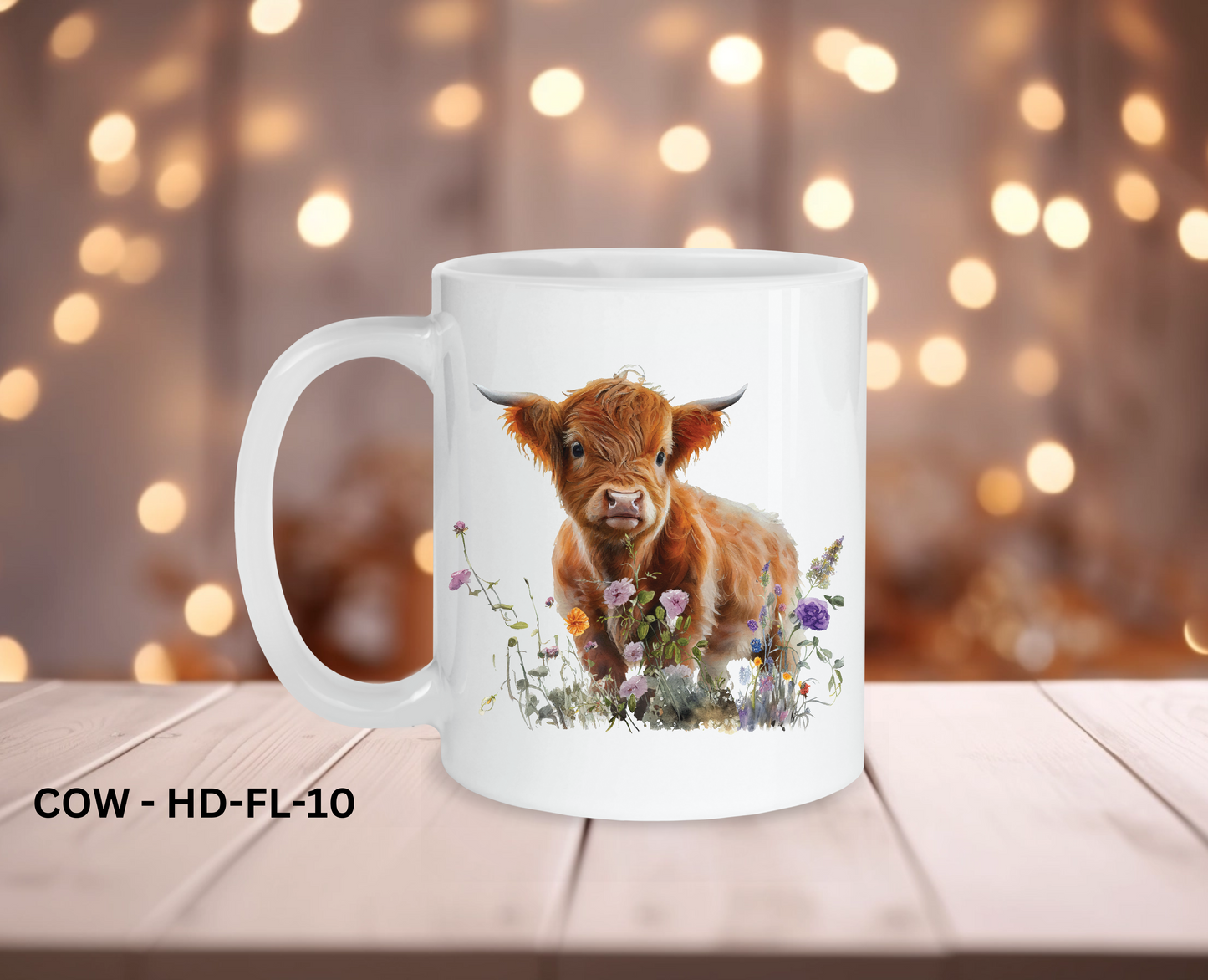 11oz Coffee Mug - COW - HD-FL-10