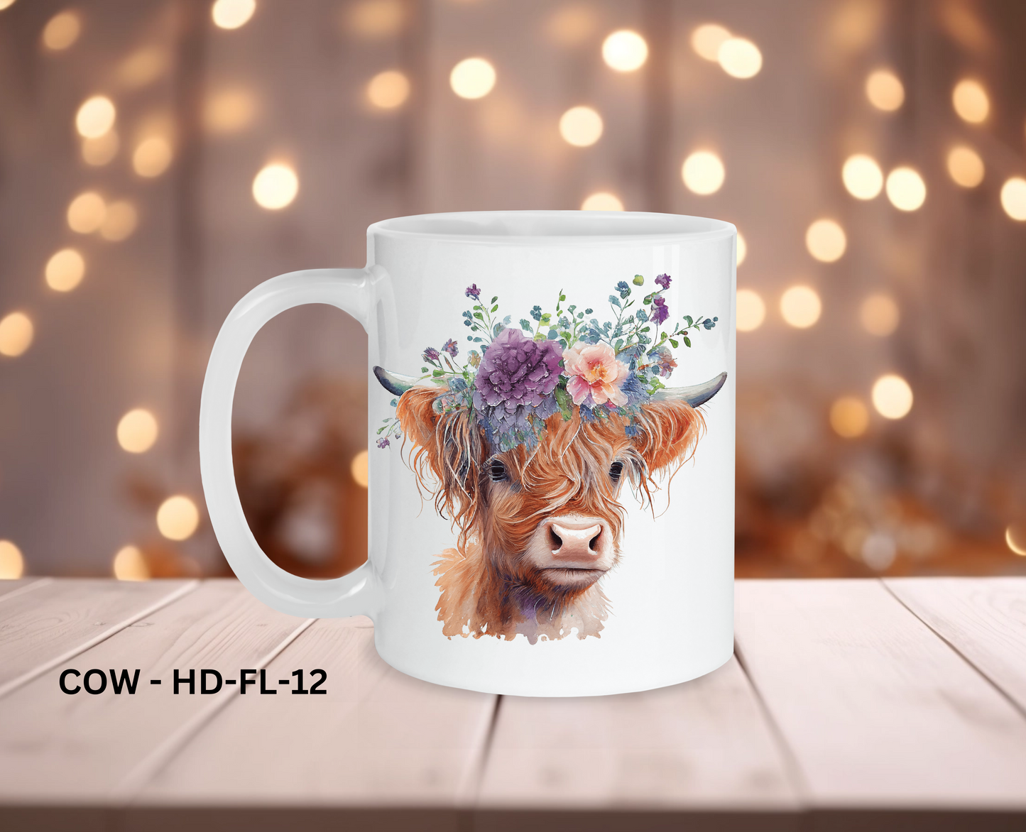 11oz Coffee Mug - COW - HD-FL-12