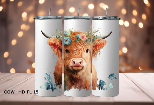 20oz (590mls) Tumbler - COW - COW - HD - FL-15