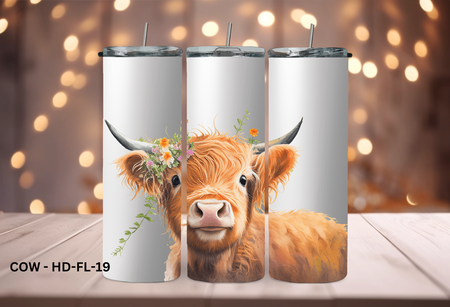 20oz (590mls) Tumbler - COW - COW - HD - FL-19