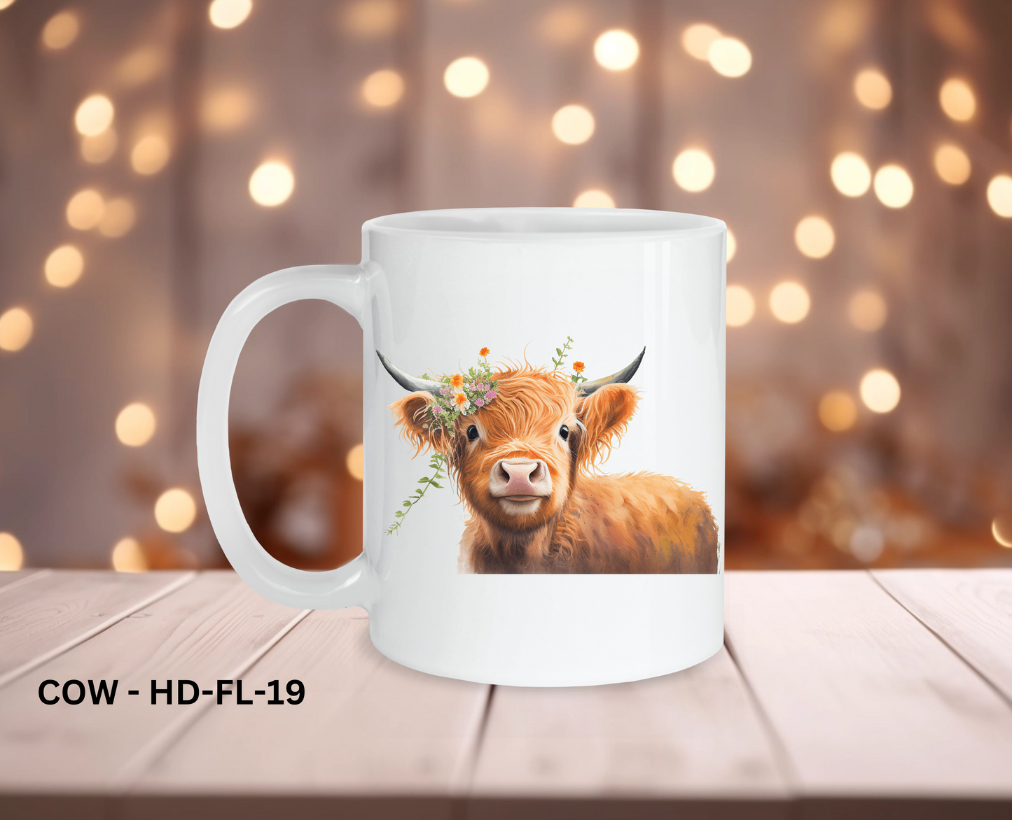 11oz Coffee Mug - COW - HD-FL-19