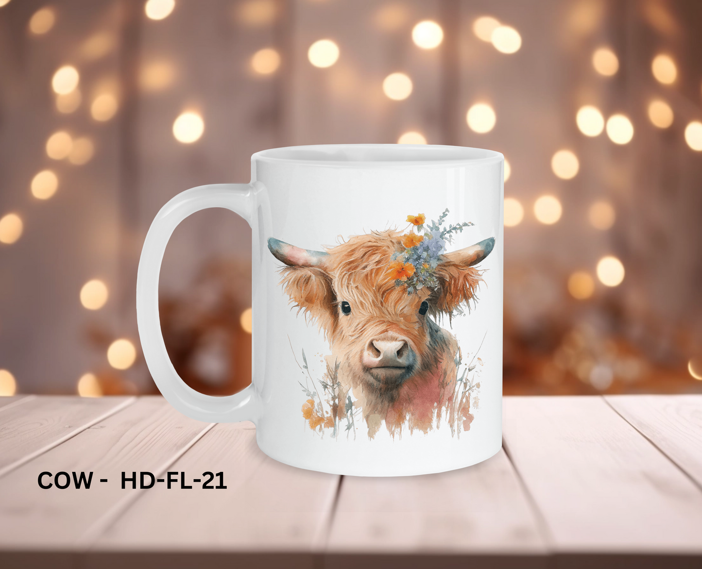 11oz Coffee Mug - COW - HD-FL-21