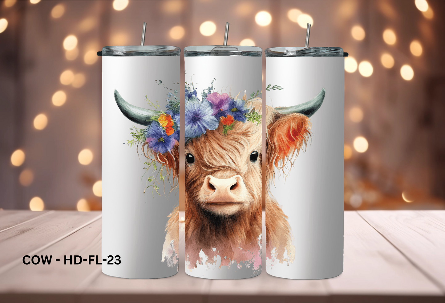 20oz (590mls) Tumbler - COW - COW - HD - FL-23