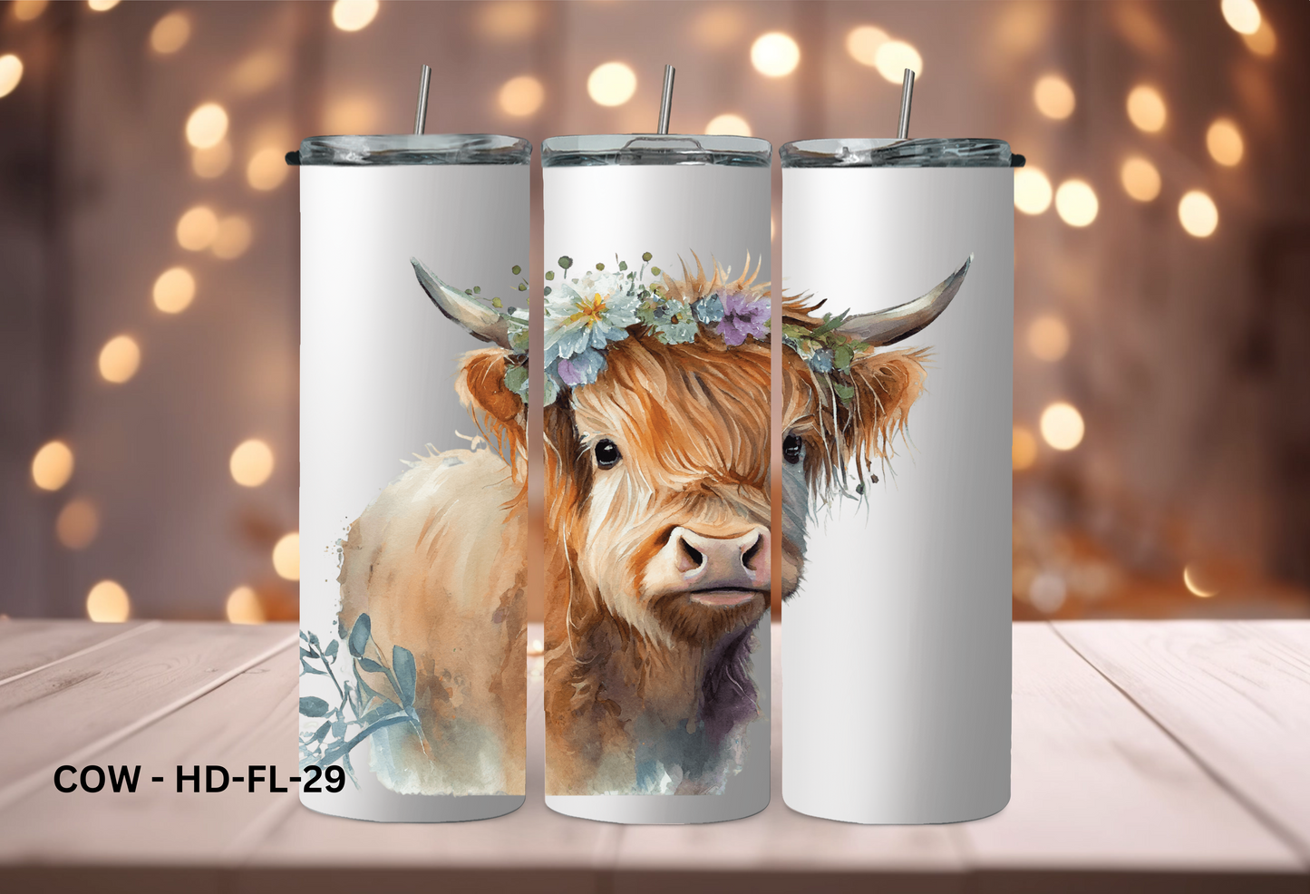 20oz (590mls) Tumbler - COW - COW - HD - FL-29