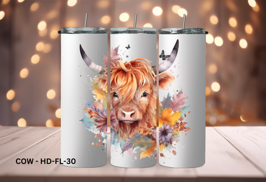 20oz (590mls) Tumbler - COW - COW - HD - FL-30