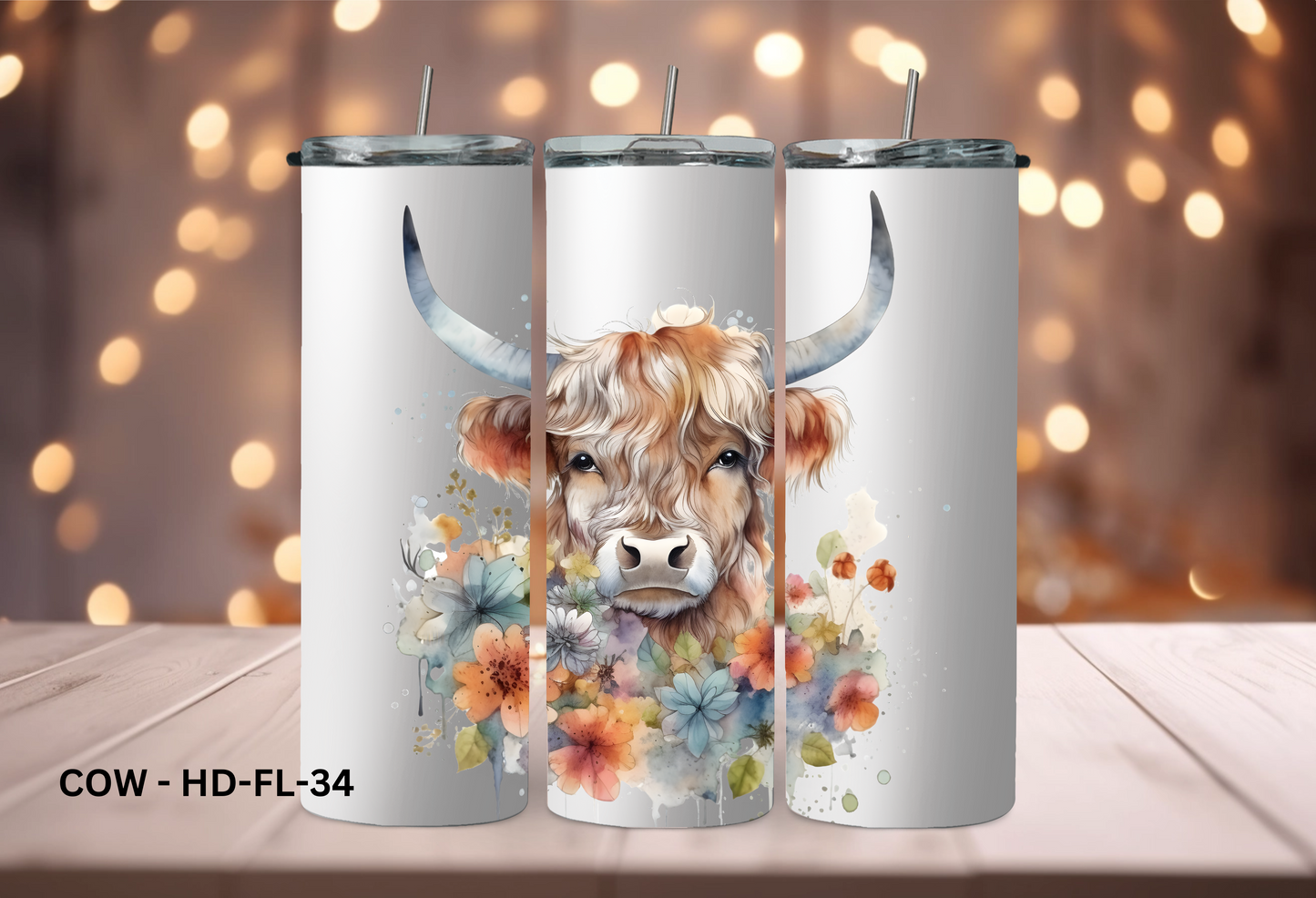 20oz (590mls) Tumbler - COW - COW - HD - FL-34