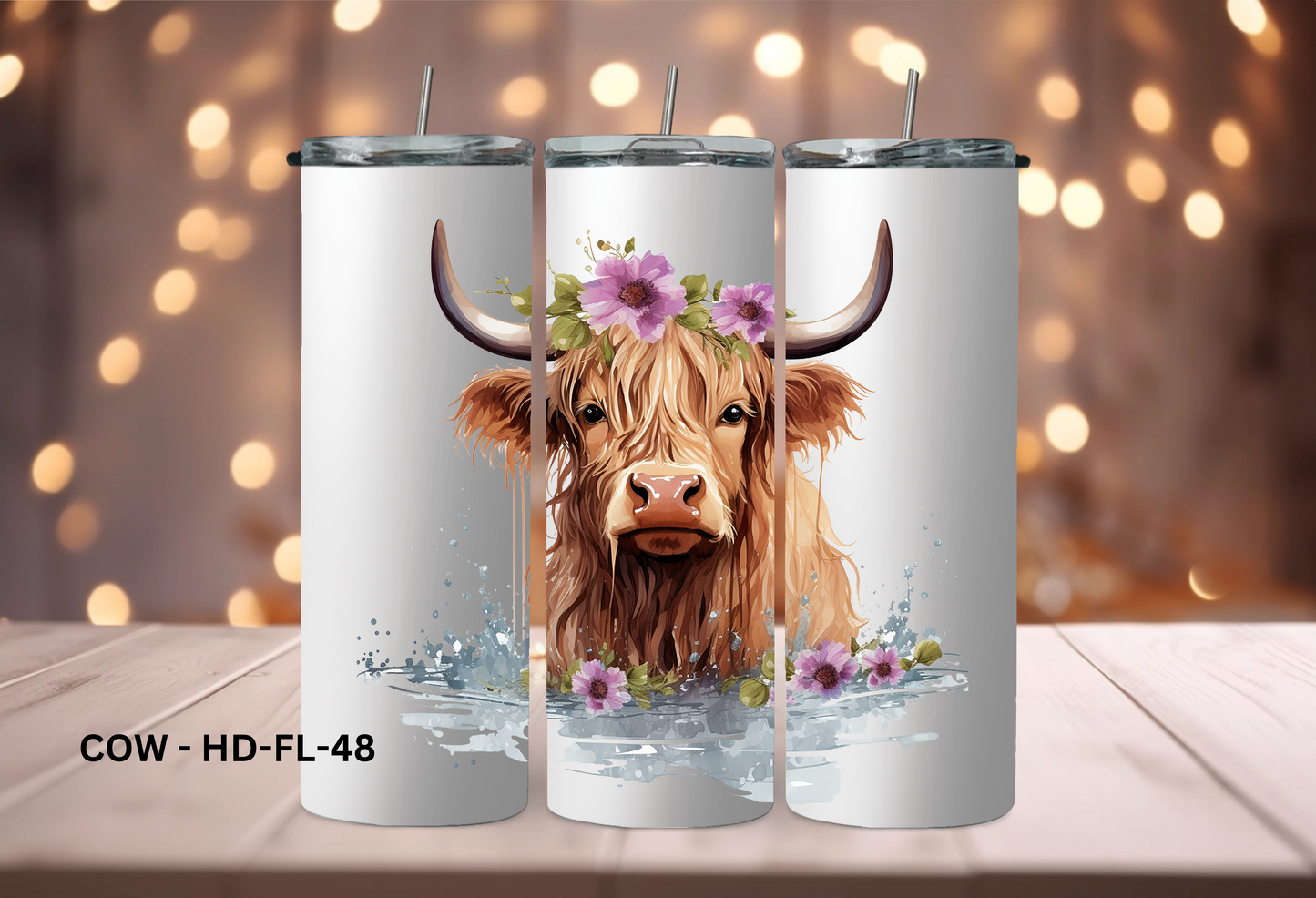 20oz (590mls) Tumbler - COW - COW - HD - FL-48