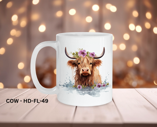 11oz Coffee Mug - COW - HD-FL-49