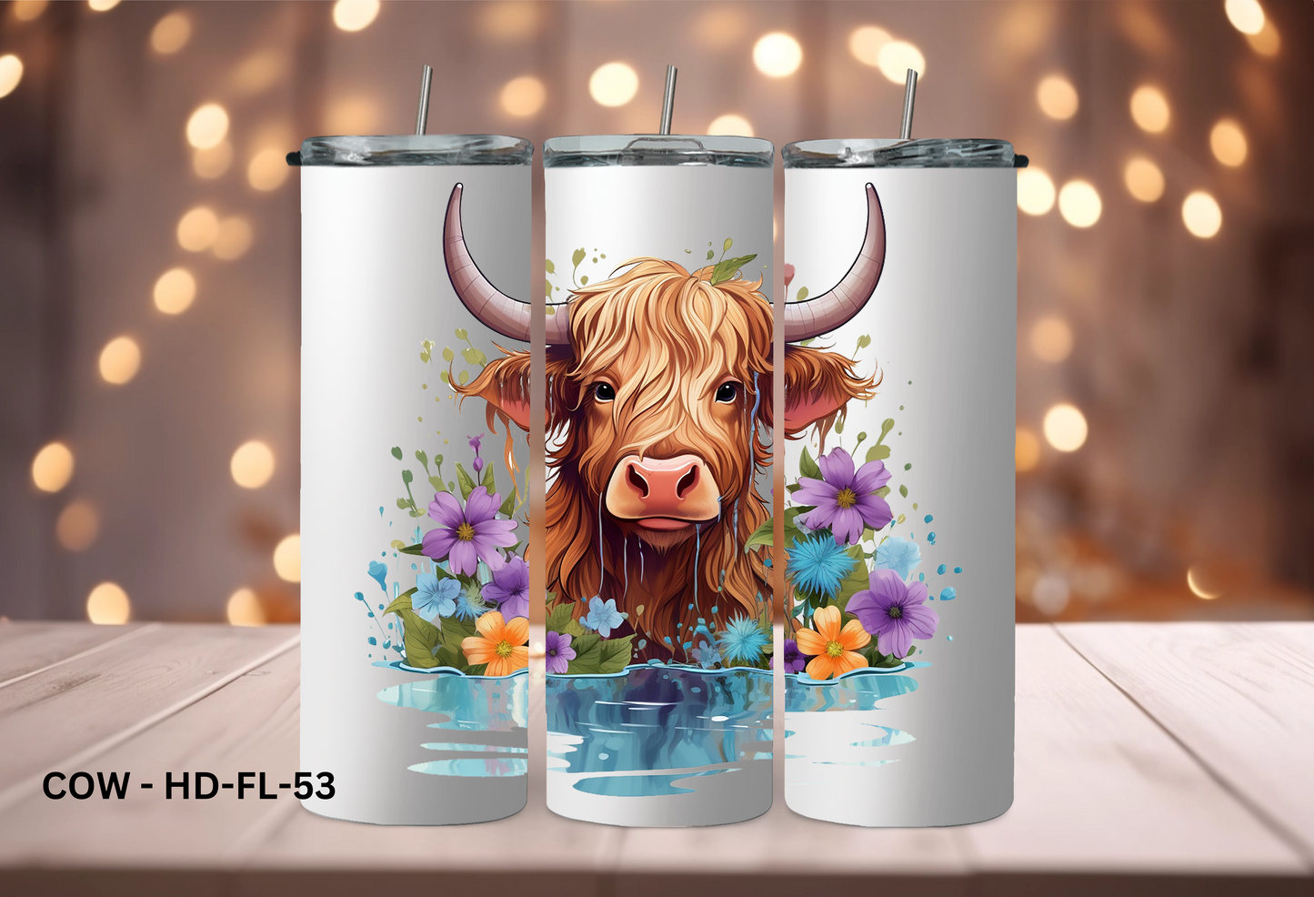 20oz (590mls) Tumbler - COW - COW - HD - FL-53