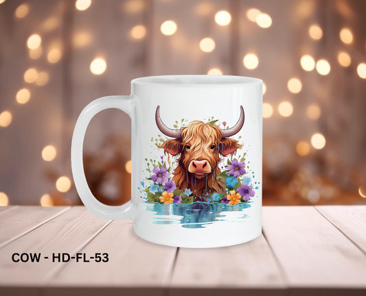 11oz Coffee Mug - COW - HD-FL-53