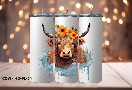 20oz (590mls) Tumbler - COW - COW - HD - FL-54