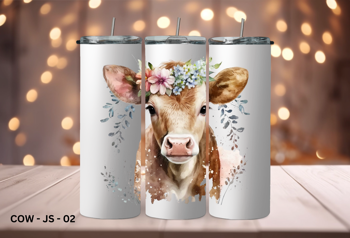 20oz (590mls) Tumbler - COW - COW - JS - 02