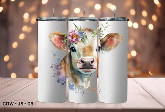 20oz (590mls) Tumbler - COW - COW - JS - 03