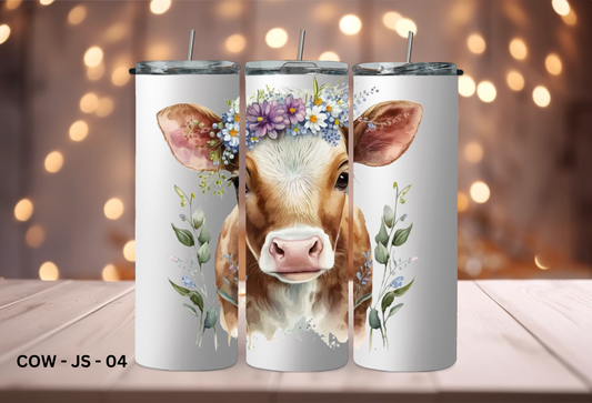 20oz (590mls) Tumbler - COW - COW - JS - 04