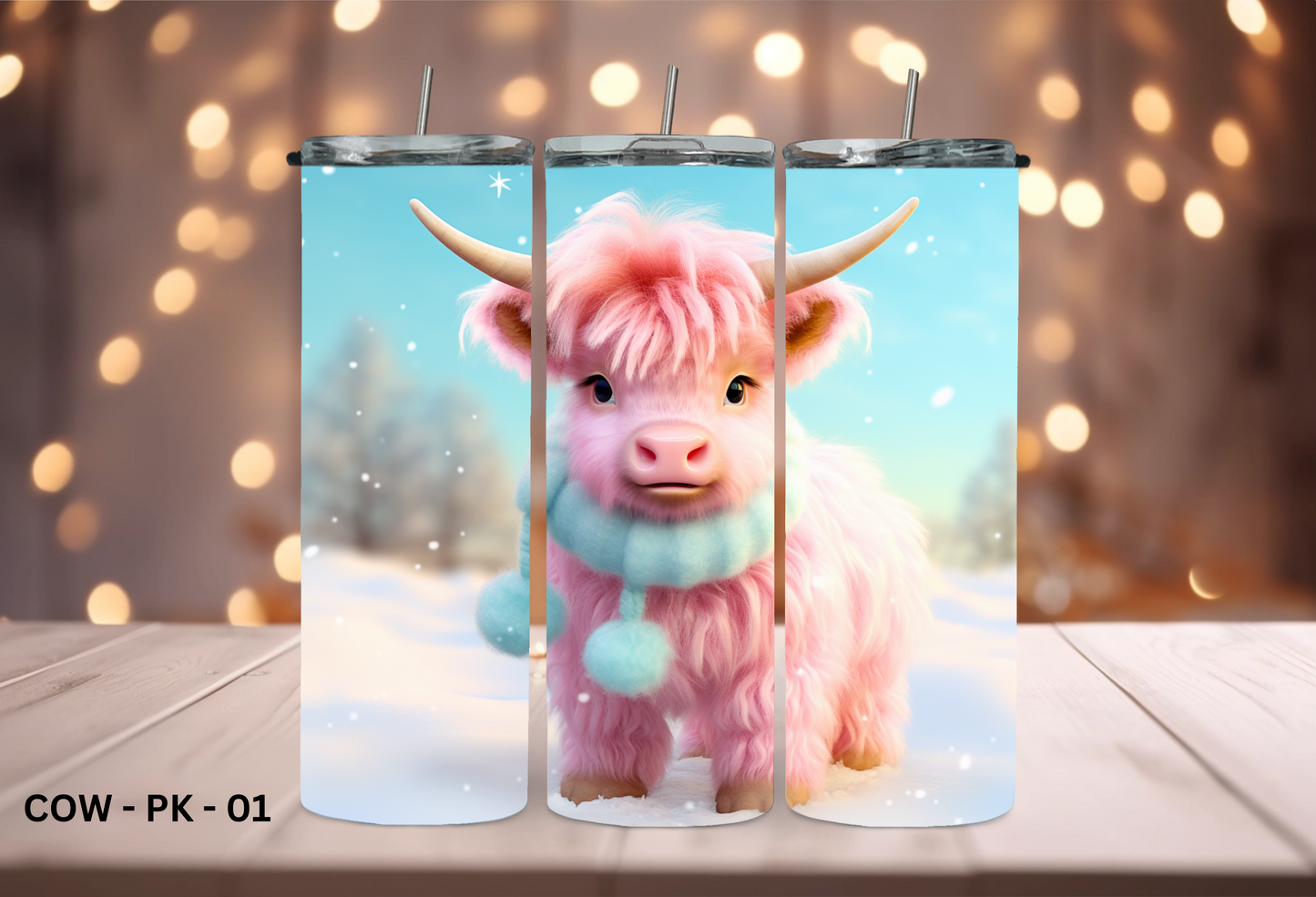 20oz (590mls) Tumbler - COW - COW - PK - 01